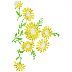 Flowers And Tree Embroidery Design 12 Flowers And Tree Embroidery Design 12